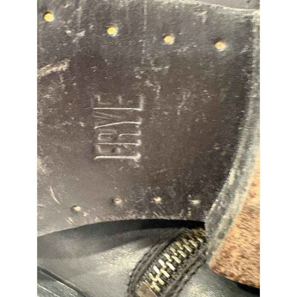 Frye Melissa Women's Size 9 B Black Button Short Black Riding Style 77897 Boots